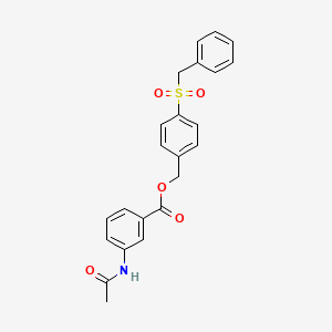 4-(benzylsulfonyl)benzyl 3-(acetylamino)benzoate