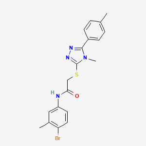 N-(4-bromo-3-methylphenyl)-2-{[4-methyl-5-(4-methylphenyl)-4H-1,2,4-triazol-3-yl]thio}acetamide