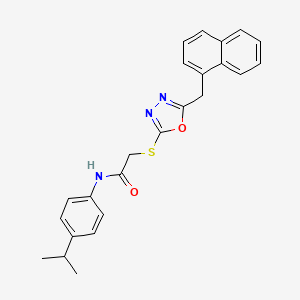 N-(4-isopropylphenyl)-2-{[5-(1-naphthylmethyl)-1,3,4-oxadiazol-2-yl]thio}acetamide