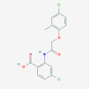 4-chloro-2-{[(4-chloro-2-methylphenoxy)acetyl]amino}benzoic acid