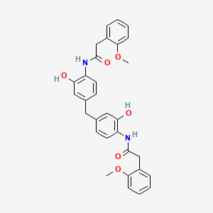 molecular formula C31H30N2O6 B3531067 N,N'-[methylenebis(2-hydroxy-4,1-phenylene)]bis[2-(2-methoxyphenyl)acetamide] 