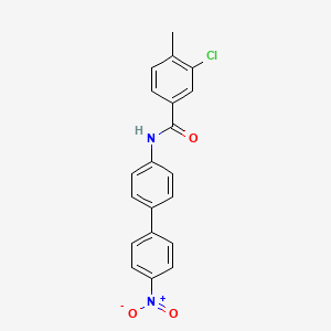 molecular formula C20H15ClN2O3 B3531097 3-chloro-4-methyl-N-(4'-nitro-4-biphenylyl)benzamide 