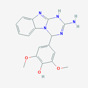 4-(2-Amino-1,4-dihydro[1,3,5]triazino[1,2-a]benzimidazol-4-yl)-2,6-dimethoxyphenol