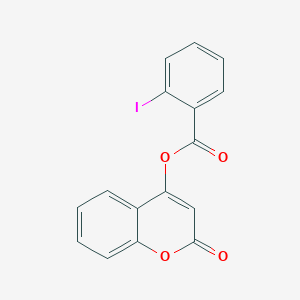 molecular formula C16H9IO4 B3531227 2-oxo-2H-chromen-4-yl 2-iodobenzoate 