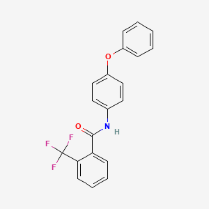 molecular formula C20H14F3NO2 B3531245 N-(4-phenoxyphenyl)-2-(trifluoromethyl)benzamide 