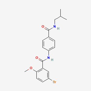 5-bromo-N-{4-[(isobutylamino)carbonyl]phenyl}-2-methoxybenzamide