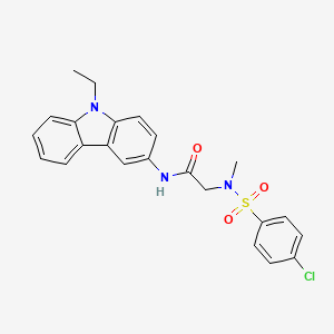 N~2~-[(4-chlorophenyl)sulfonyl]-N~1~-(9-ethyl-9H-carbazol-3-yl)-N~2~-methylglycinamide