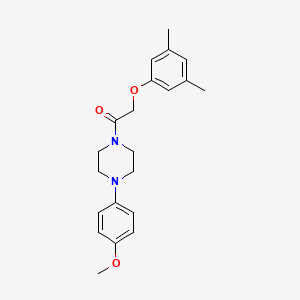 molecular formula C21H26N2O3 B3531328 1-[(3,5-dimethylphenoxy)acetyl]-4-(4-methoxyphenyl)piperazine 