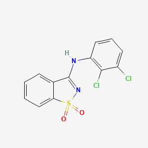 molecular formula C13H8Cl2N2O2S B3531474 N-(2,3-dichlorophenyl)-1,2-benzisothiazol-3-amine 1,1-dioxide 