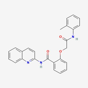 2-{2-[(2-methylphenyl)amino]-2-oxoethoxy}-N-2-quinolinylbenzamide