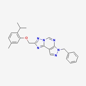 7-benzyl-2-[(2-isopropyl-5-methylphenoxy)methyl]-7H-pyrazolo[4,3-e][1,2,4]triazolo[1,5-c]pyrimidine