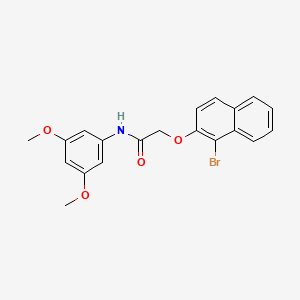 2-[(1-bromo-2-naphthyl)oxy]-N-(3,5-dimethoxyphenyl)acetamide