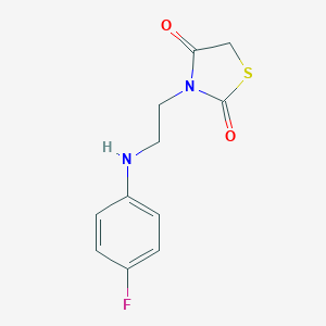 3-(2-((4-Fluorophenyl)amino)ethyl)thiazolidine-2,4-dione