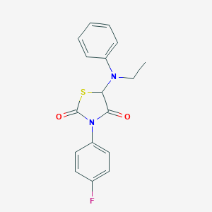 5-(Ethyl(phenyl)amino)-3-(4-fluorophenyl)thiazolidine-2,4-dione