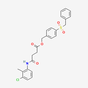 4-(benzylsulfonyl)benzyl 4-[(3-chloro-2-methylphenyl)amino]-4-oxobutanoate