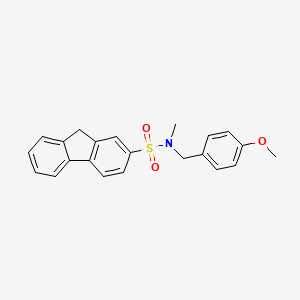 N-(4-methoxybenzyl)-N-methyl-9H-fluorene-2-sulfonamide