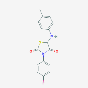 3-(4-Fluorophenyl)-5-(p-tolylamino)thiazolidine-2,4-dione