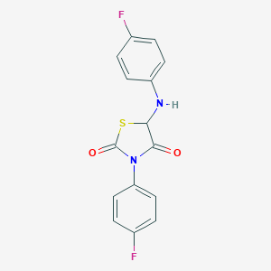 3-(4-Fluorophenyl)-5-((4-fluorophenyl)amino)thiazolidine-2,4-dione