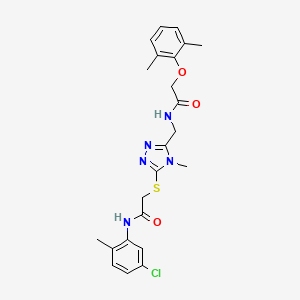 N-{[5-({2-[(5-chloro-2-methylphenyl)amino]-2-oxoethyl}thio)-4-methyl-4H-1,2,4-triazol-3-yl]methyl}-2-(2,6-dimethylphenoxy)acetamide