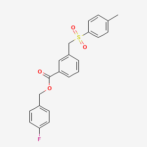 4-fluorobenzyl 3-{[(4-methylphenyl)sulfonyl]methyl}benzoate