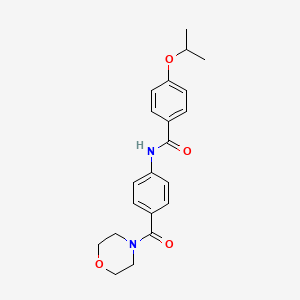 4-isopropoxy-N-[4-(4-morpholinylcarbonyl)phenyl]benzamide