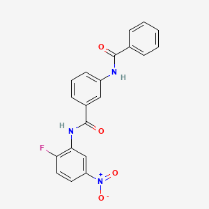 3-(benzoylamino)-N-(2-fluoro-5-nitrophenyl)benzamide