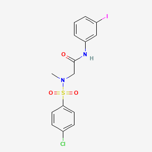 N~2~-[(4-chlorophenyl)sulfonyl]-N~1~-(3-iodophenyl)-N~2~-methylglycinamide