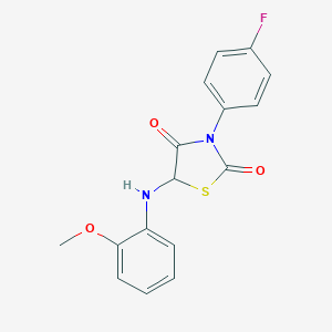 3-(4-Fluorophenyl)-5-((2-methoxyphenyl)amino)thiazolidine-2,4-dione