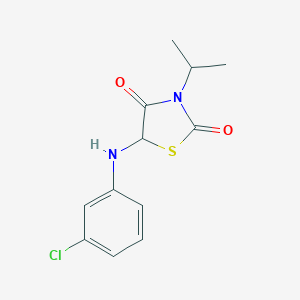 5-((3-Chlorophenyl)amino)-3-isopropylthiazolidine-2,4-dione