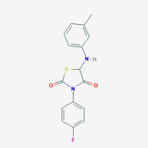 3-(4-Fluorophenyl)-5-(m-tolylamino)thiazolidine-2,4-dione