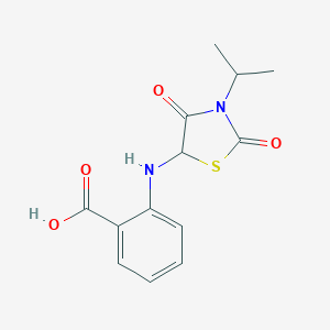 2-((3-Isopropyl-2,4-dioxothiazolidin-5-yl)amino)benzoic acid