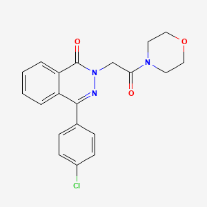 molecular formula C20H18ClN3O3 B3531745 4-(4-chlorophenyl)-2-[2-(4-morpholinyl)-2-oxoethyl]-1(2H)-phthalazinone 