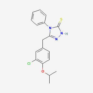 5-(3-chloro-4-isopropoxybenzyl)-4-phenyl-4H-1,2,4-triazole-3-thiol