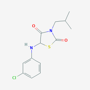 5-((3-Chlorophenyl)amino)-3-isobutylthiazolidine-2,4-dione