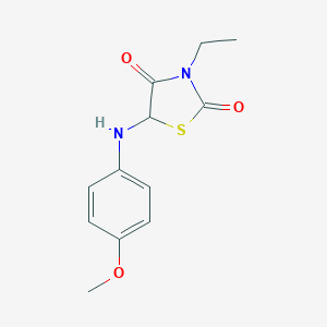 3-Ethyl-5-((4-methoxyphenyl)amino)thiazolidine-2,4-dione