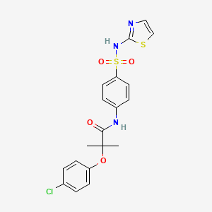 2-(4-chlorophenoxy)-2-methyl-N-{4-[(1,3-thiazol-2-ylamino)sulfonyl]phenyl}propanamide