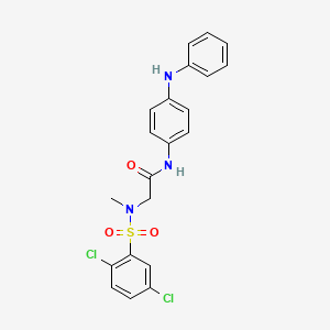 N~1~-(4-anilinophenyl)-N~2~-[(2,5-dichlorophenyl)sulfonyl]-N~2~-methylglycinamide