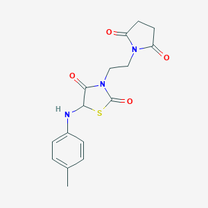 3-(2-(2,5-Dioxopyrrolidin-1-yl)ethyl)-5-(p-tolylamino)thiazolidine-2,4-dione