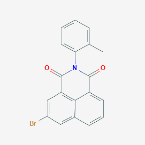 molecular formula C19H12BrNO2 B3531956 5-bromo-2-(2-methylphenyl)-1H-benzo[de]isoquinoline-1,3(2H)-dione 