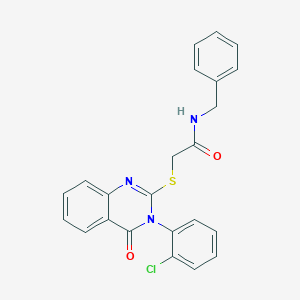 N-benzyl-2-{[3-(2-chlorophenyl)-4-oxo-3,4-dihydro-2-quinazolinyl]thio}acetamide