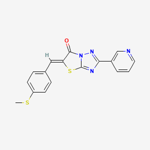 5-[4-(methylthio)benzylidene]-2-(3-pyridinyl)[1,3]thiazolo[3,2-b][1,2,4]triazol-6(5H)-one
