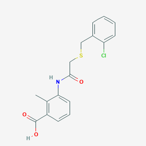 3-({[(2-chlorobenzyl)thio]acetyl}amino)-2-methylbenzoic acid