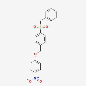 1-(benzylsulfonyl)-4-[(4-nitrophenoxy)methyl]benzene