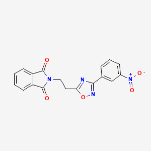 2-{2-[3-(3-nitrophenyl)-1,2,4-oxadiazol-5-yl]ethyl}-1H-isoindole-1,3(2H)-dione