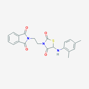 2-{2-[5-(2,4-dimethylanilino)-2,4-dioxo-1,3-thiazolidin-3-yl]ethyl}-1H-isoindole-1,3(2H)-dione