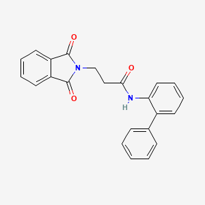 molecular formula C23H18N2O3 B3532048 N-2-biphenylyl-3-(1,3-dioxo-1,3-dihydro-2H-isoindol-2-yl)propanamide 