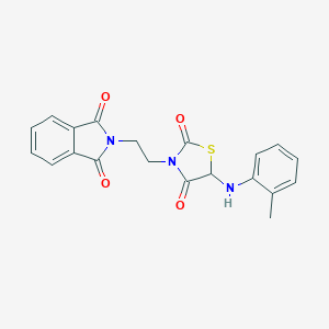 3-(2-(1,3-Dioxoisoindolin-2-yl)ethyl)-5-(o-tolylamino)thiazolidine-2,4-dione