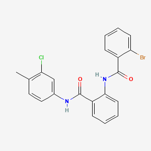 2-bromo-N-(2-{[(3-chloro-4-methylphenyl)amino]carbonyl}phenyl)benzamide
