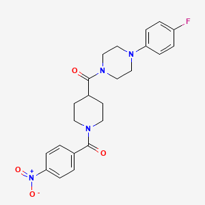 1-(4-fluorophenyl)-4-{[1-(4-nitrobenzoyl)-4-piperidinyl]carbonyl}piperazine