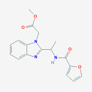 Methyl 2-{2-[(2-furylcarbonylamino)ethyl]benzimidazolyl}acetate